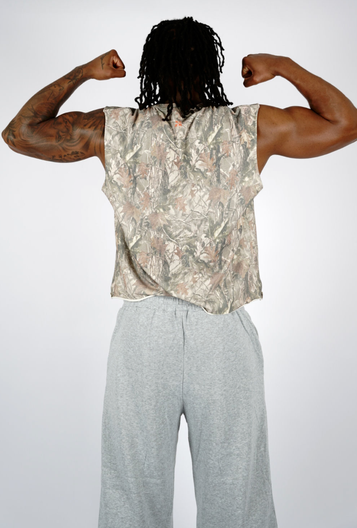 FALL CAMO SLEEVELESS SHIRT - SELFMADE