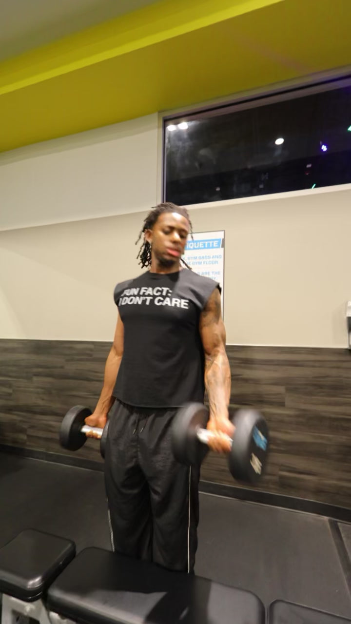 PURE BLACK SLEEVELESS SHIRT.     -F.F.I.D.C